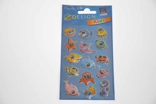 STICKERS 80X160 ZF 3D SEA ANIMALS 53159 P ZWECKFORM